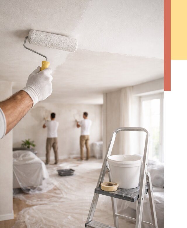 Покраска потолка акриловой краской в Валуйках от 2661 руб. | ОТДЕЛОЧНИК-Вли