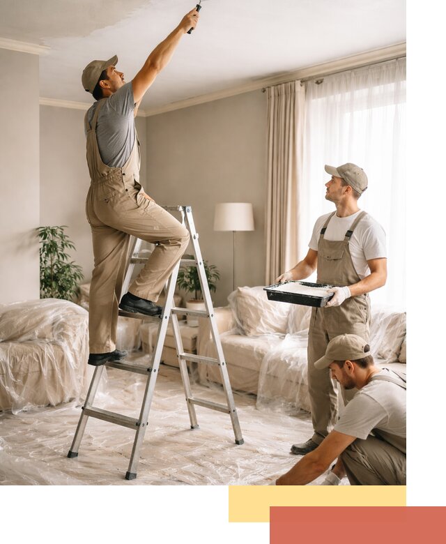 Покраска потолков акриловой краской в Валуйках качественно и быстро