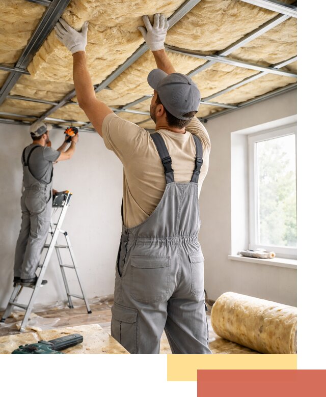 Утепление потолка под ключ в Валуйках качественно и быстро