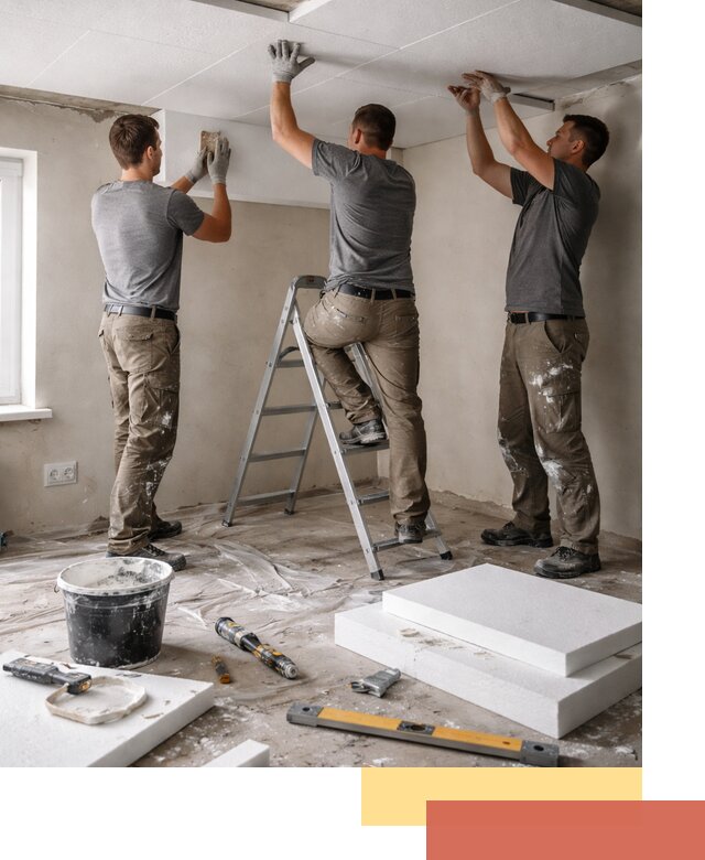 Утепление потолка пенопластом в Валуйках быстро и качественно