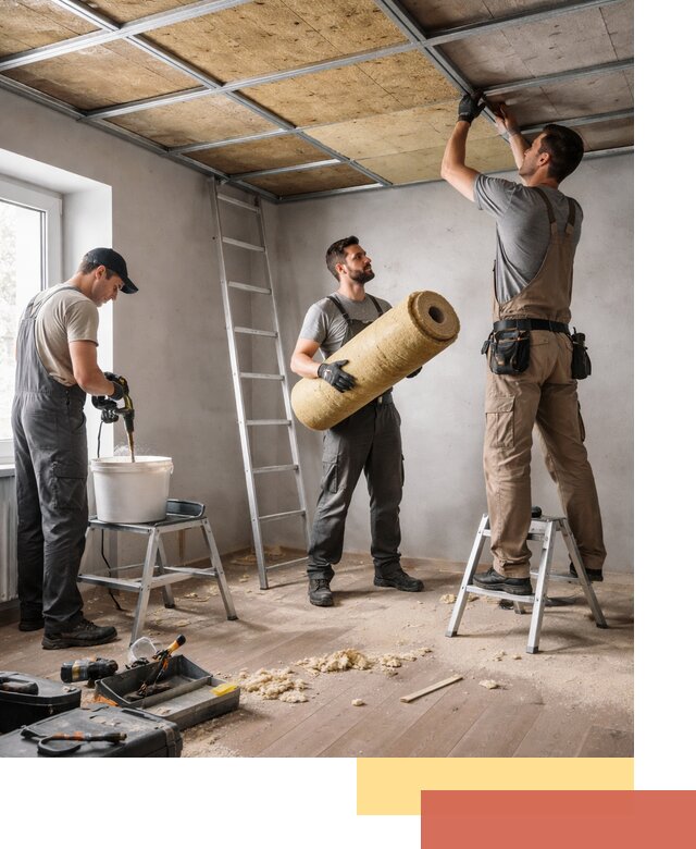 Шумоизоляция потолка в Валуйках: профессиональный монтаж и отделка