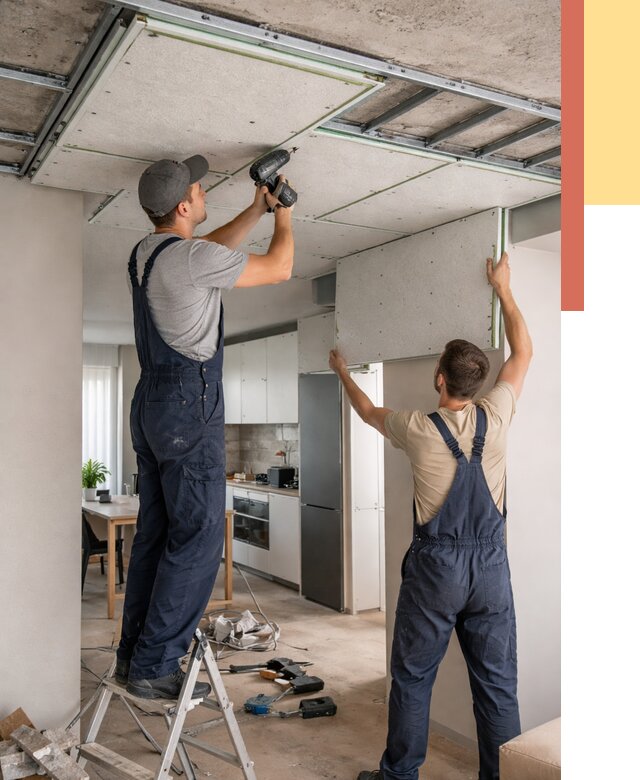 Шумоизоляция потолка панелями зипс в Валуйках от 1969 руб. под ключ | ОТДЕЛОЧНИК-Вли